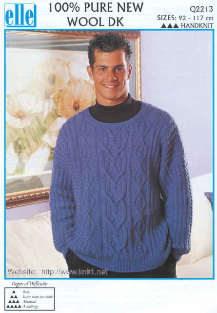 Mens Cable Pullover