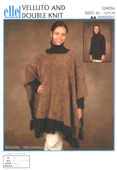 ladies poncho and pullover