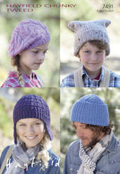 Hayfield Tweed or Bonus Galaxy Chunky Patterns