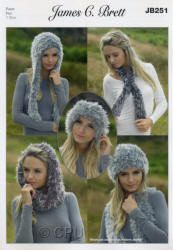 James C.Brett Faux Fur Chunky Patterns