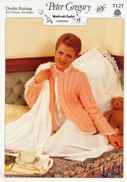 Bed Jacket and Shawl