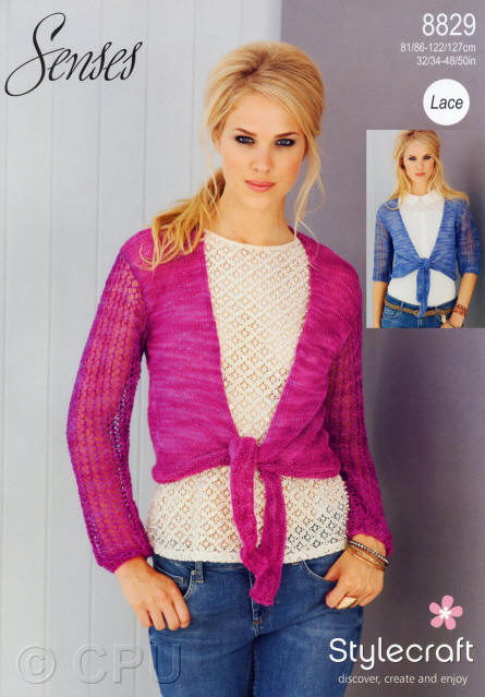  Ladies Tie Front Cardigan