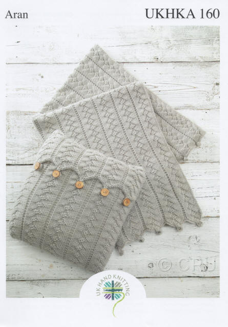 Knitted Jacket, Pram Rug and Bootees