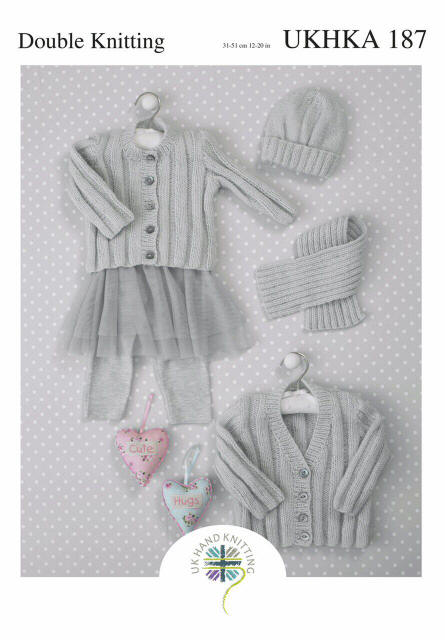 Knitted Cardigans, Blanket & Hat