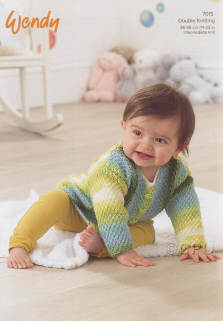 Knitted Cardigan in Wendy Giggles DK  