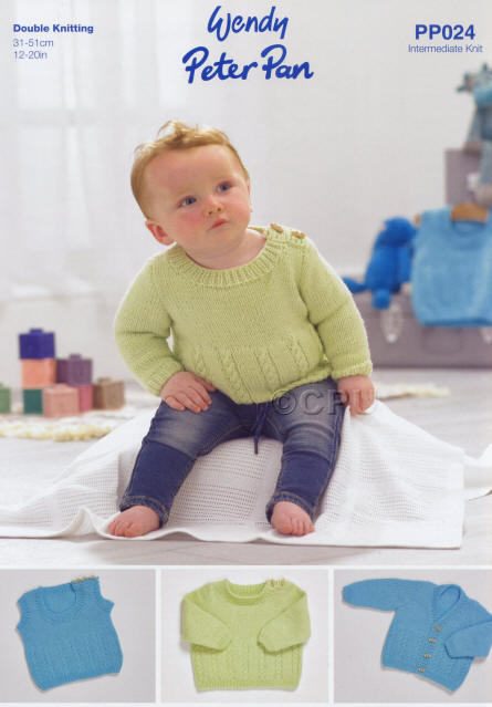 Knitted Sweater, Slipover and Cardigan